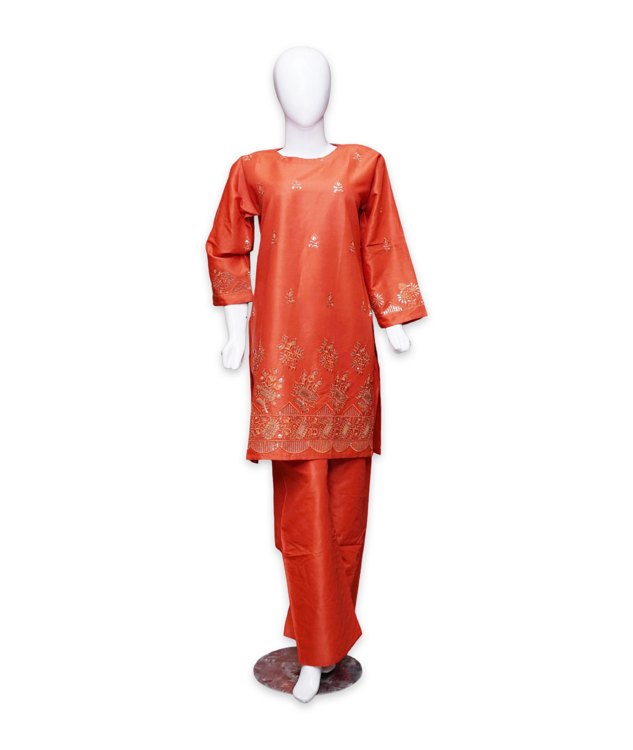 Plain Cotton Cut work